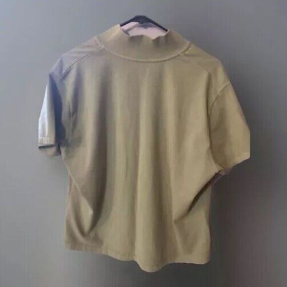 Woolrich Women’s Large Oversized Collared Top Army Green - Picture 2 of 3